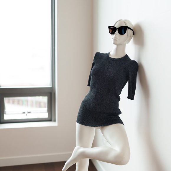 OPENING CEREMONY Sweater Crewneck, Black, Size Medium / Large 6 - Picture 4 of 12